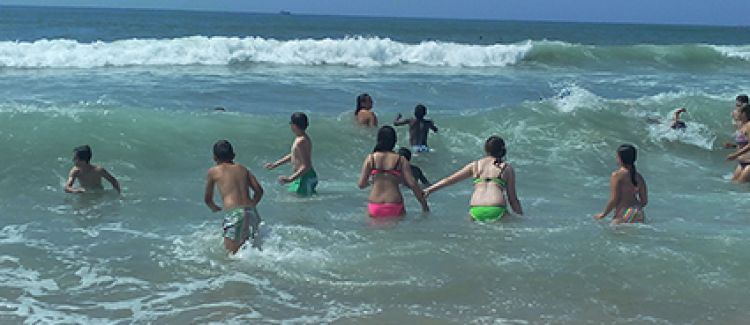 camp de vacances surf