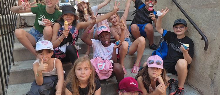 groupe colonie de vacances