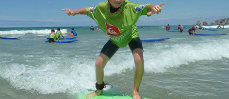 camp de vacances surf