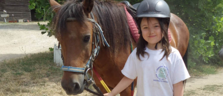 enfant poney