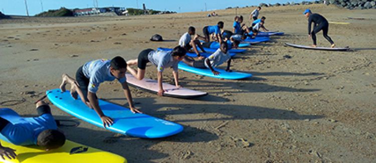 colonie de vacances surf